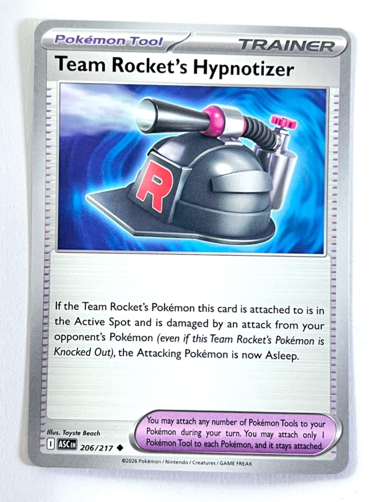Team Rocket’s Hypnotizer 206/217 Uncommon Ascended Heroes - Pokemon Near Mint NM