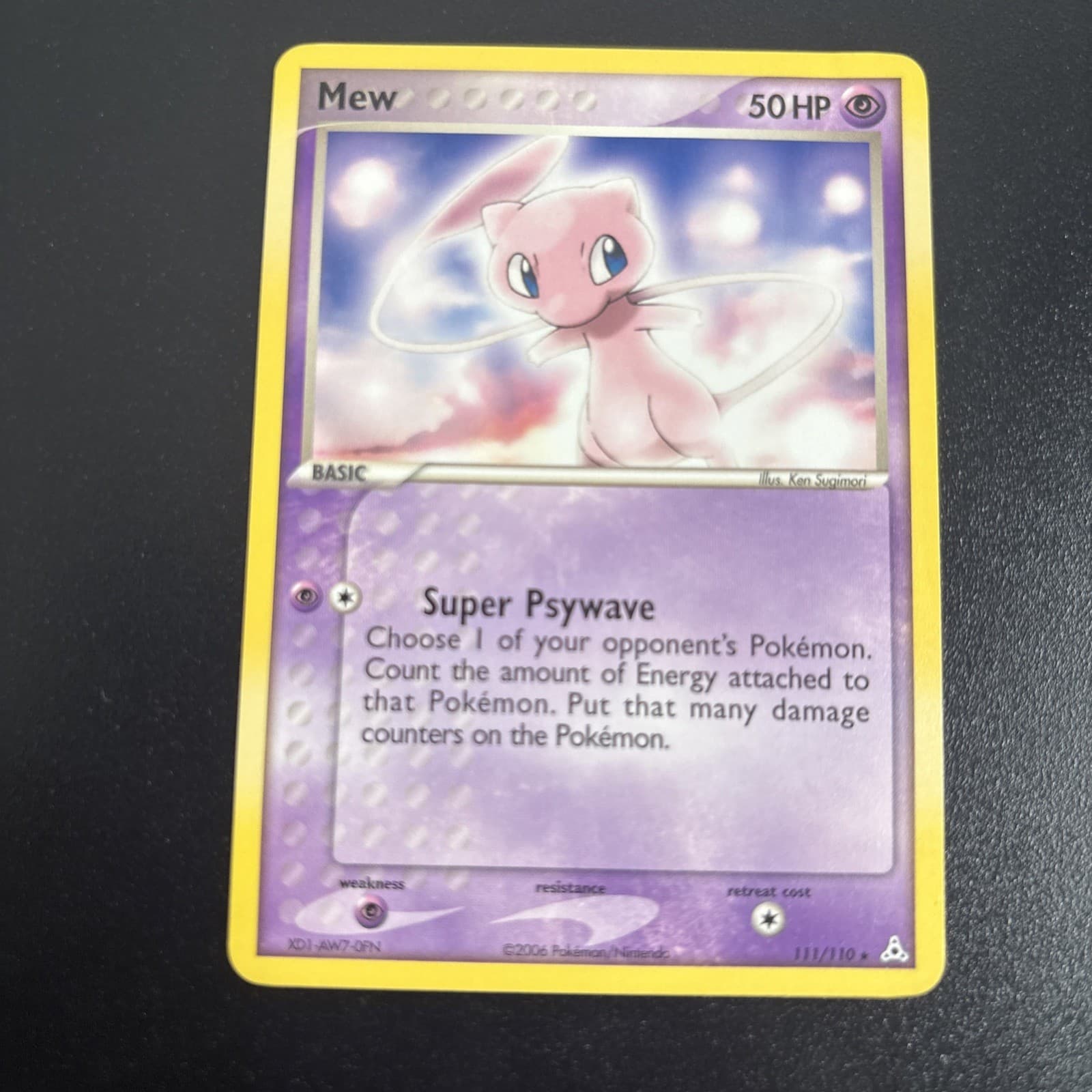 Mew Pokemon EX Holon Phantoms Non - Holo 111/110 LP