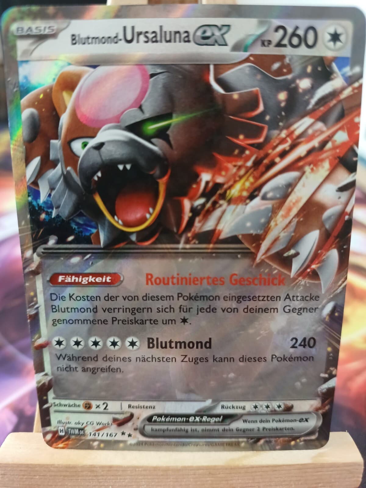 Blutmond-Ursaluna Ex 141/167 FA Maskerade Im Zwielicht Deutsch NM Pokemon