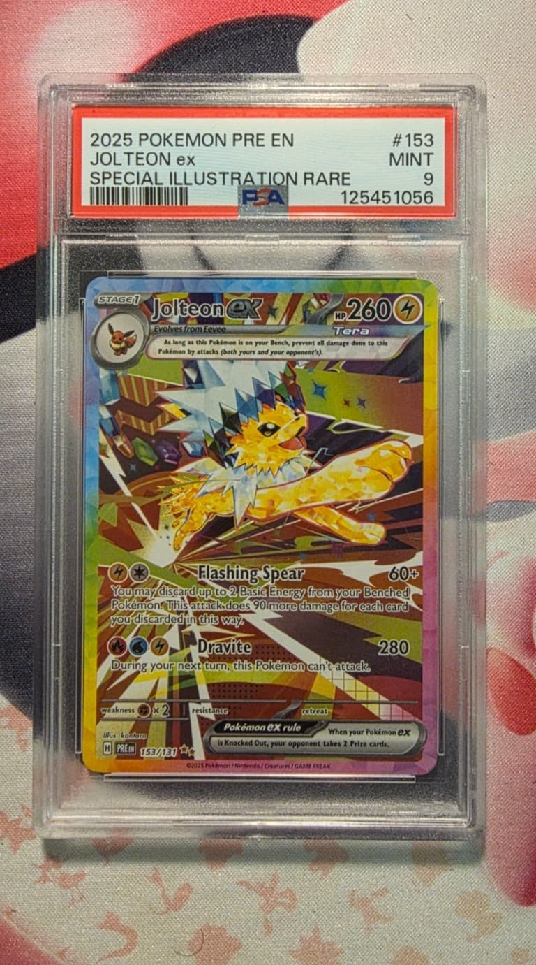 Pokémon Jolteon EX Special Illustration 153/131 Prismatic Evolutions PSA Mint 9