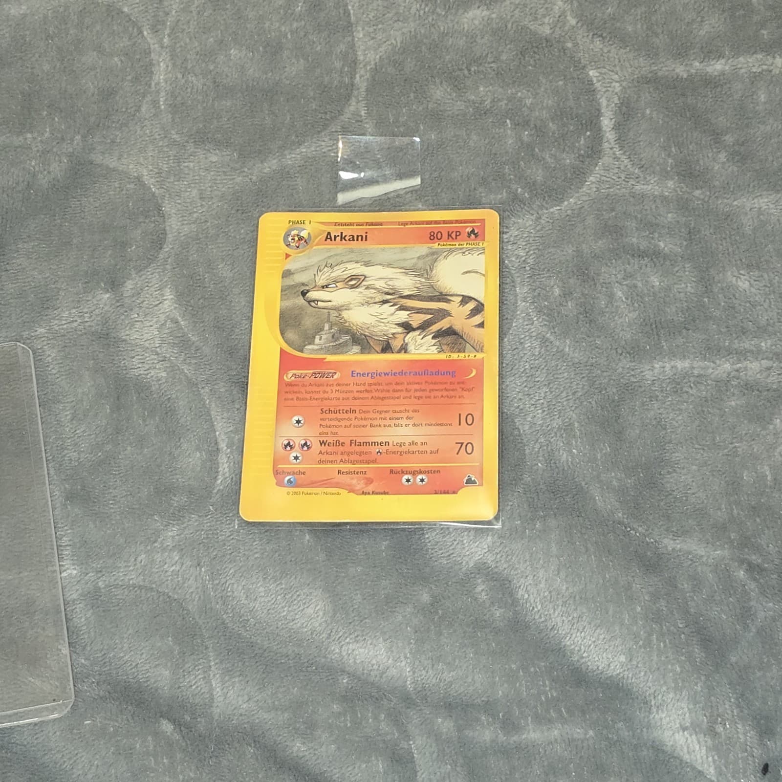 Pokémon Karte Arkani 3/144 Skyridge Rare - Deutsch - Wizards of the Coast 2003