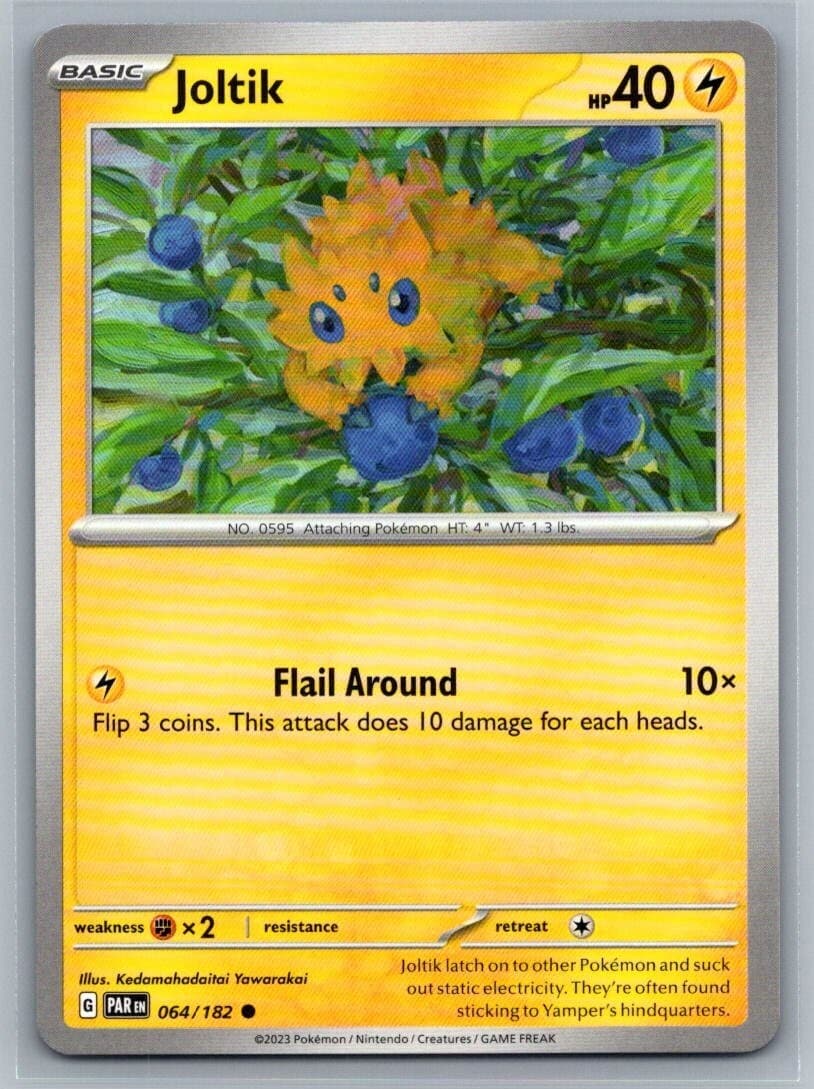 Joltik 64/182 Paradox Rift Common Pokémon TCG 2023