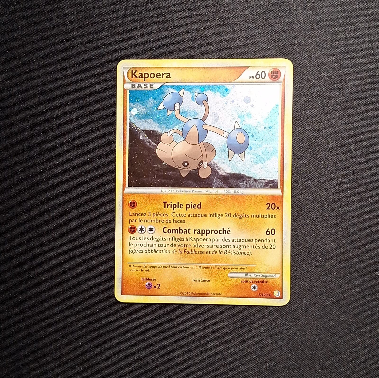 HOLO EXC NM Kapoera 5/123 HGSS Heartgold Soulsilver Carte Pokemon FR