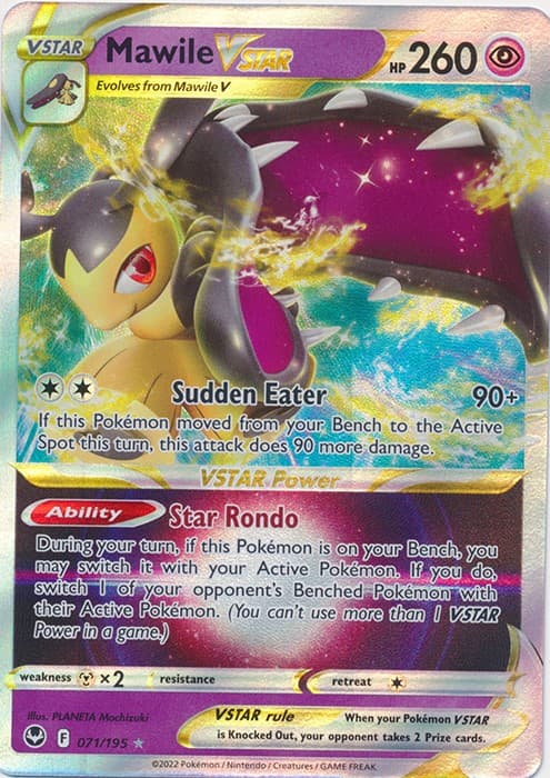 Holo Mawile VSTAR 071/195 Ultra Rare SWSH12: Silver Tempest