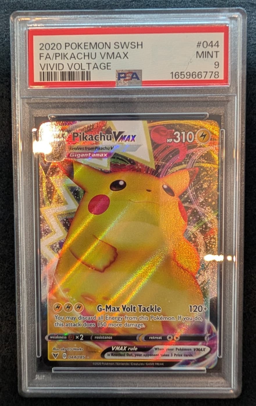 Pokemon - Pikachu VMAX 044/185 - 2020 SWSH: Vivid Voltage - PSA 9