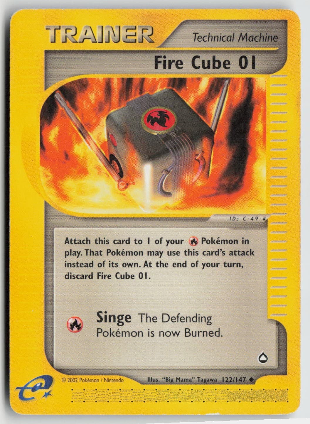 Fire Cube 01 Aquapolis Uncommon 122/147 HP