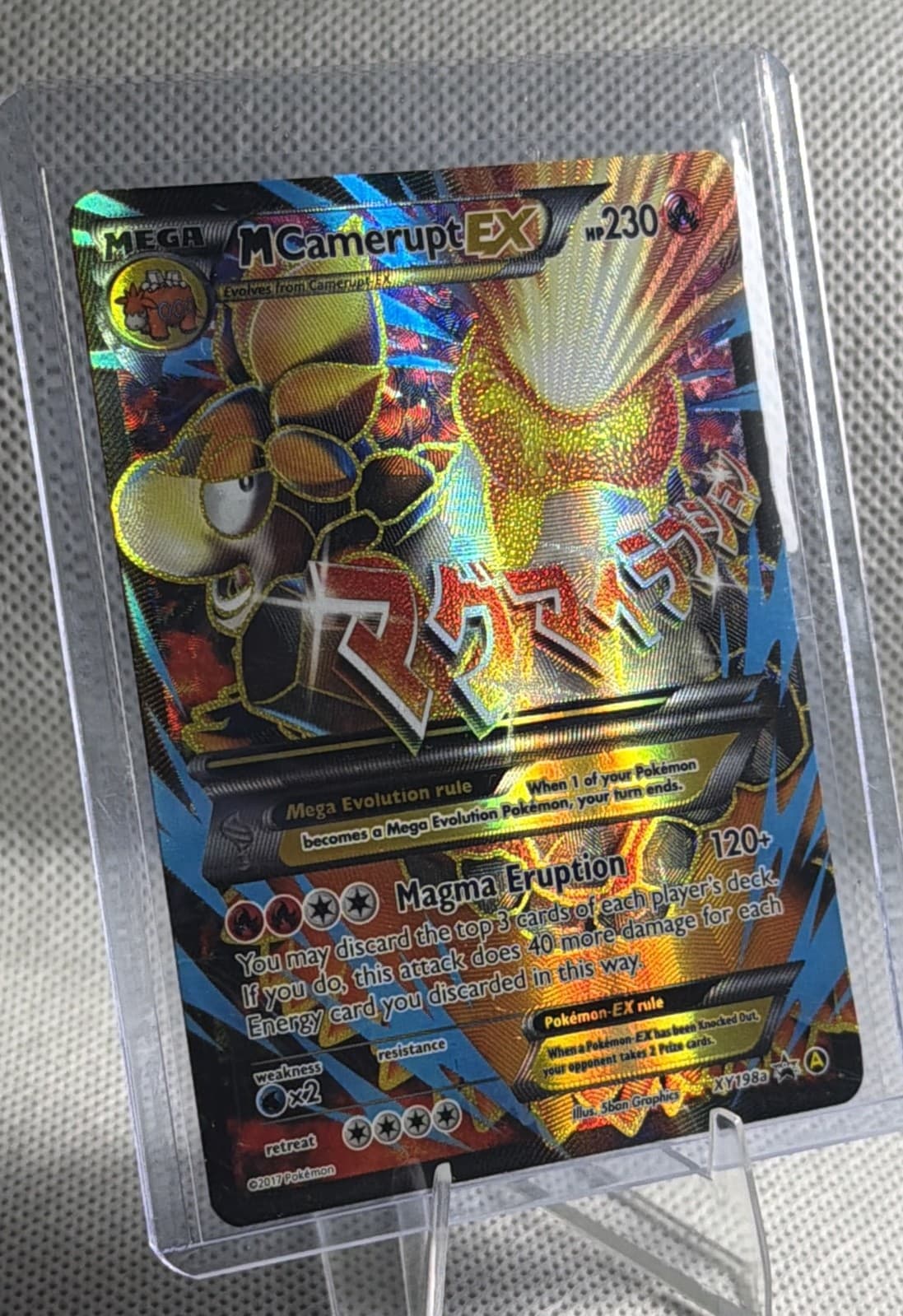 M Camerupt EX - a XY198A Alternate Art Holo