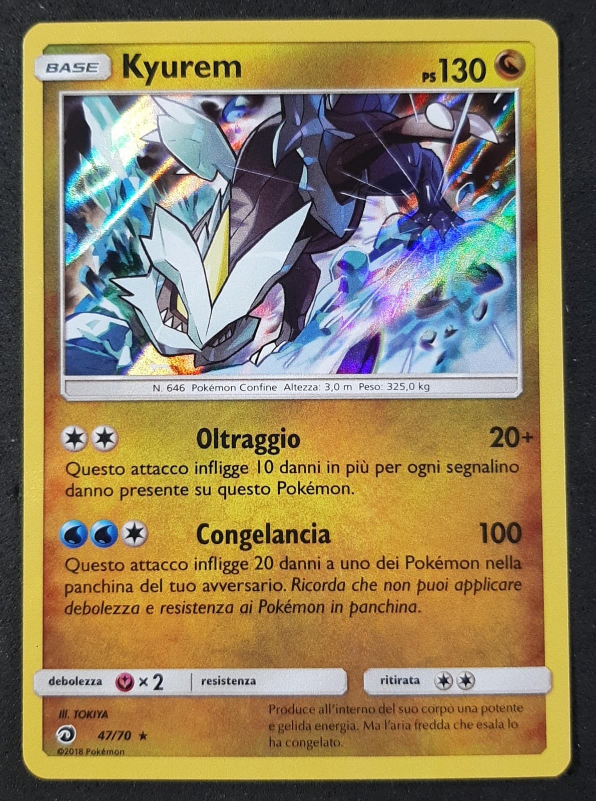 KYUREM 47/70 Rara Holo Foil in Italiano POKEMON  Trionfo dei Draghi