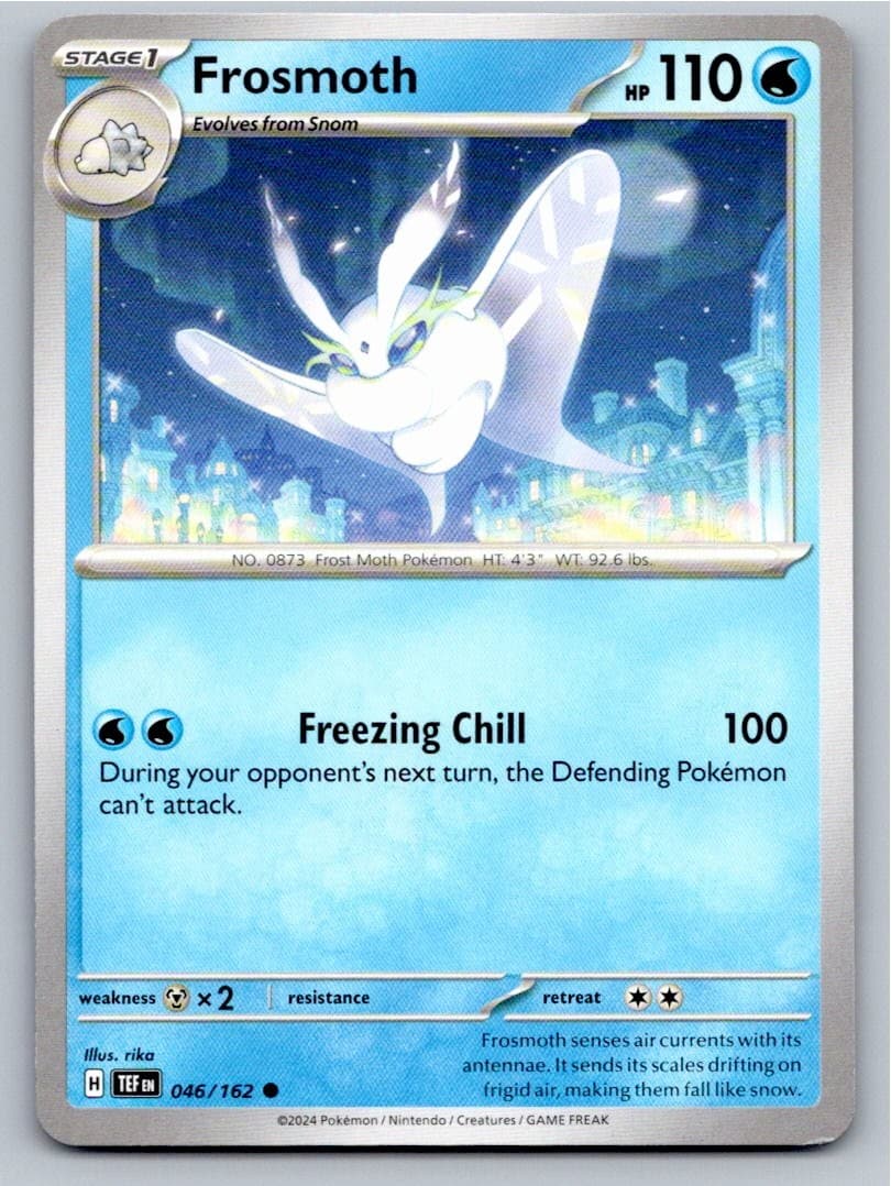 2024 POKEMON FROSMOTH TEMPORAL FORCES 046/162 COMMON NM A15400 FREE S&H