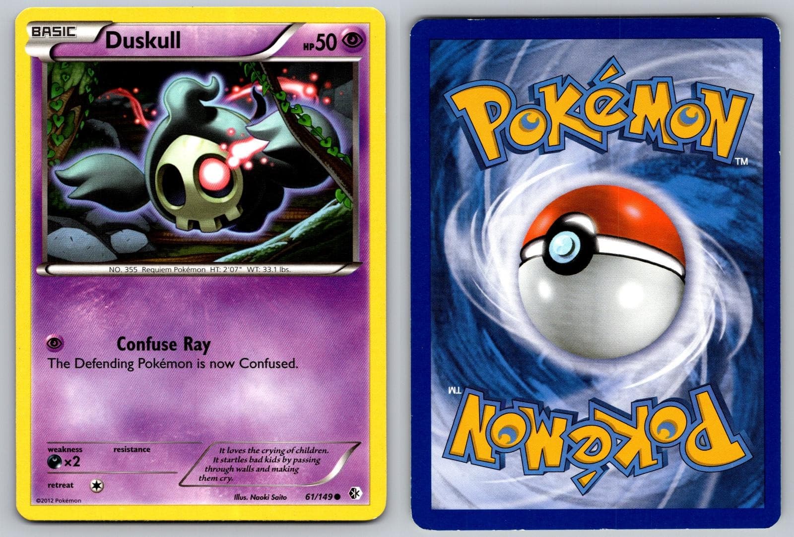 DUSKULL 61/149 COMMON BOUNDARIES CROSSED POKEMON LP