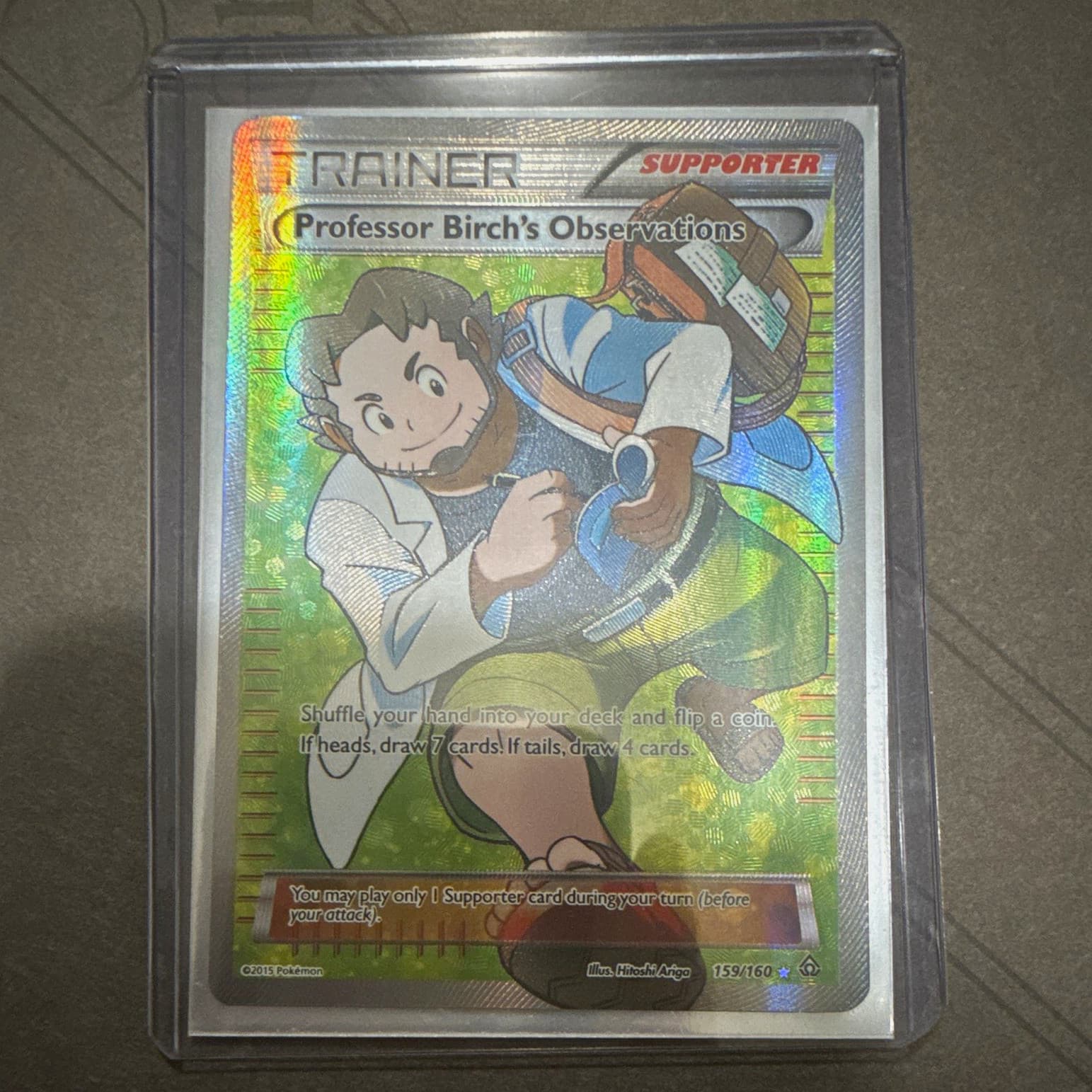 Pokemon Company Professor Birch's Observations 159/160 PC FA Holo Eng UR