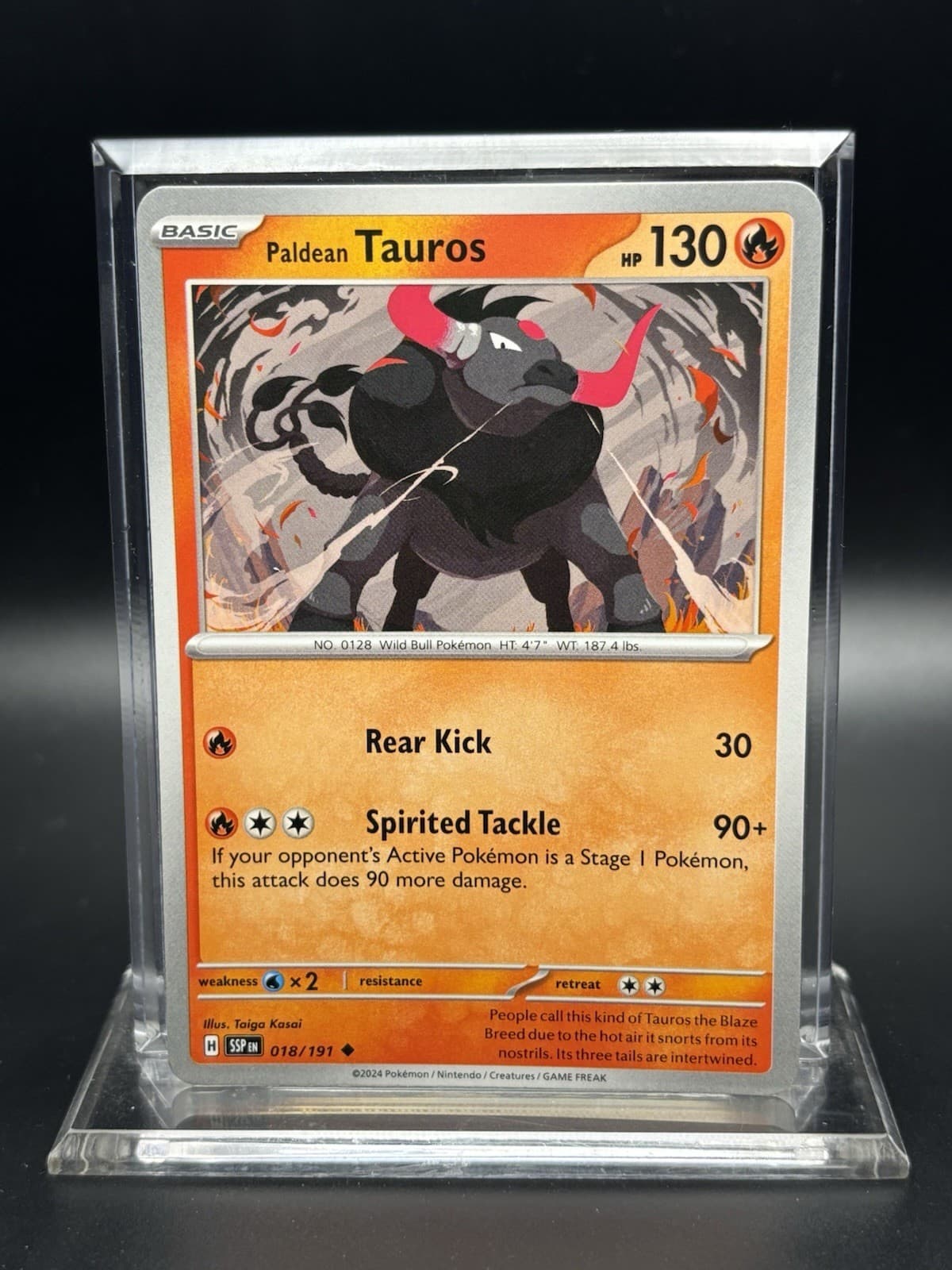 2024 Pokémon Surging Sparks - Paldean Tauros No. 18/191