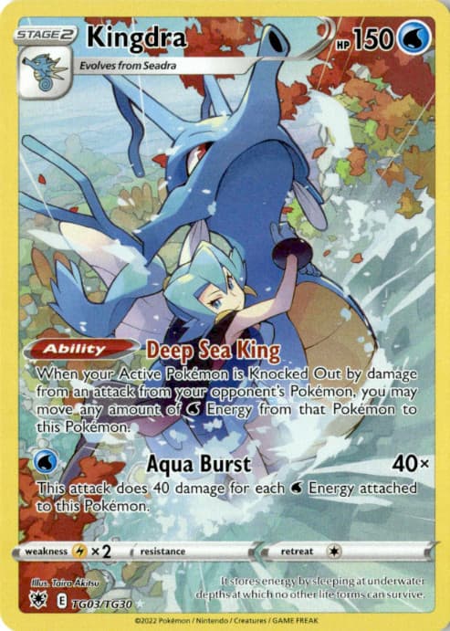 Kingdra Holo Ultra Rare SWSH10: Astral Radiance Trainer Gallery TG03/TG30 NM