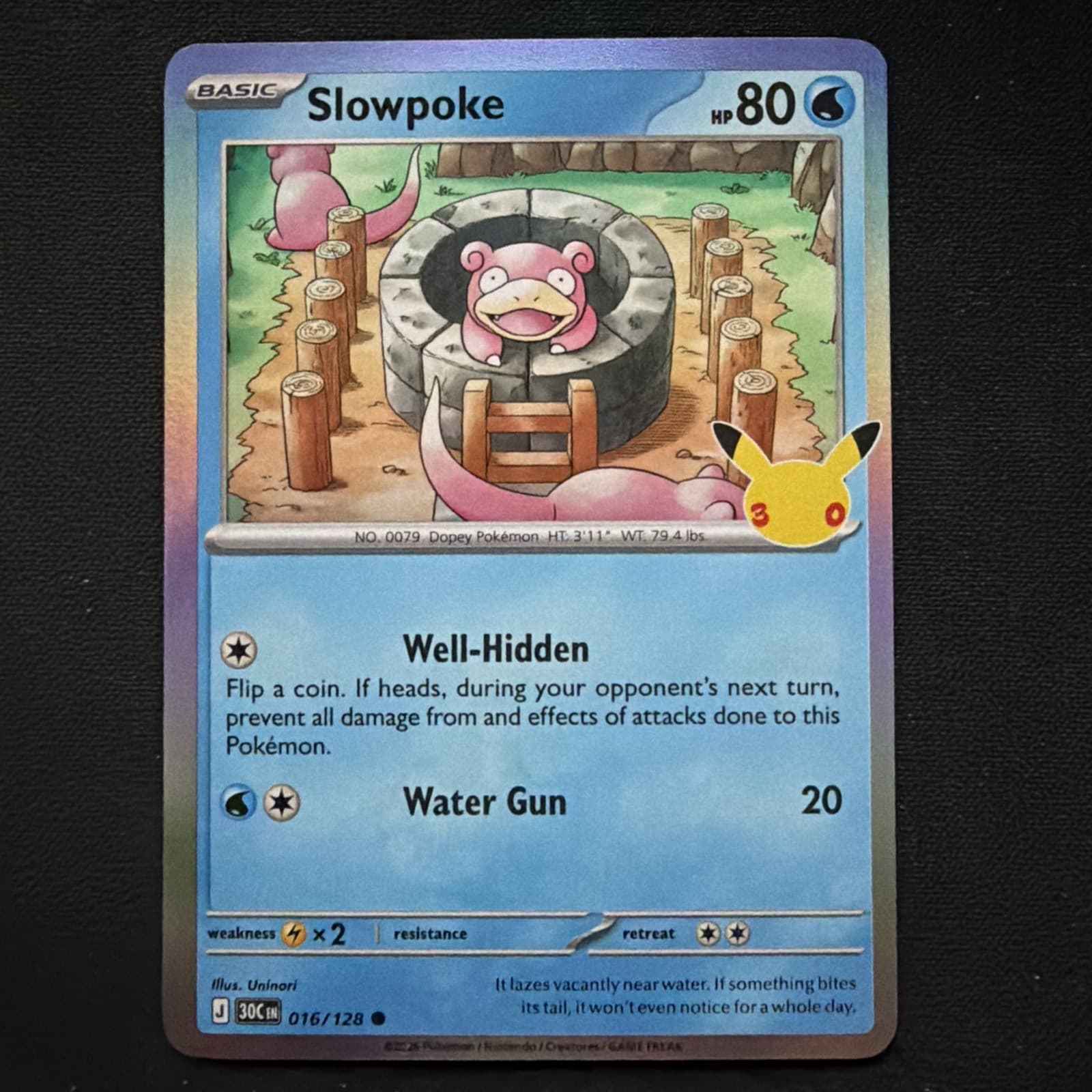 Slowpoke - 2026 Pokemon 30th Celebration 16/128
