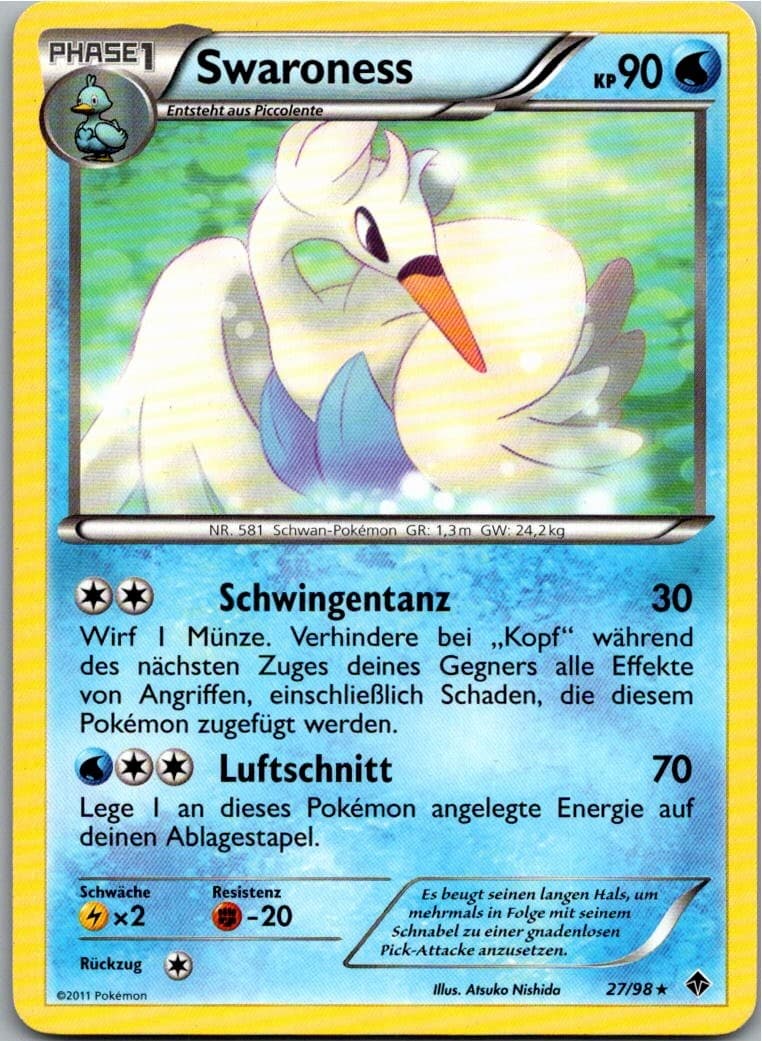 Pokemon Swaroness 27/98 Aufstreben der Mächtigen Deutsch