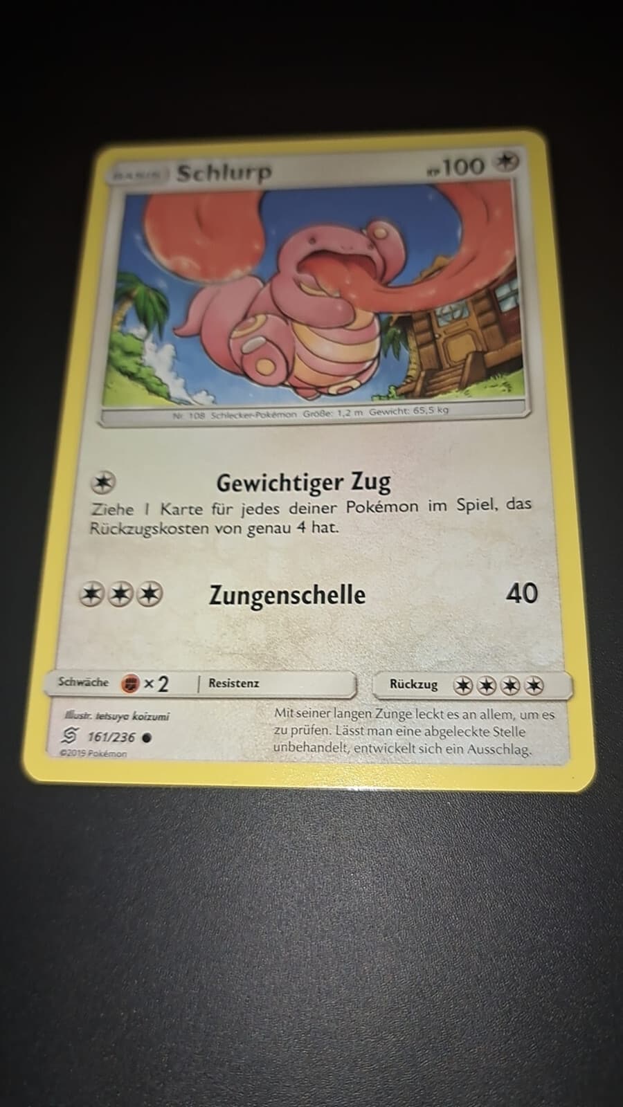 Schlurp 161/236 Pokemon Bund der Gleichgesinnten Karte Deutsch