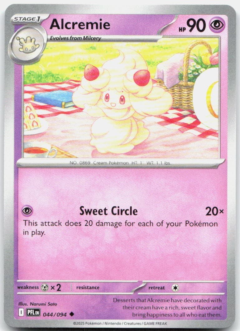 Alcremie 044/094 44 ME02 Phantasmal Flames U NM English Pokémon