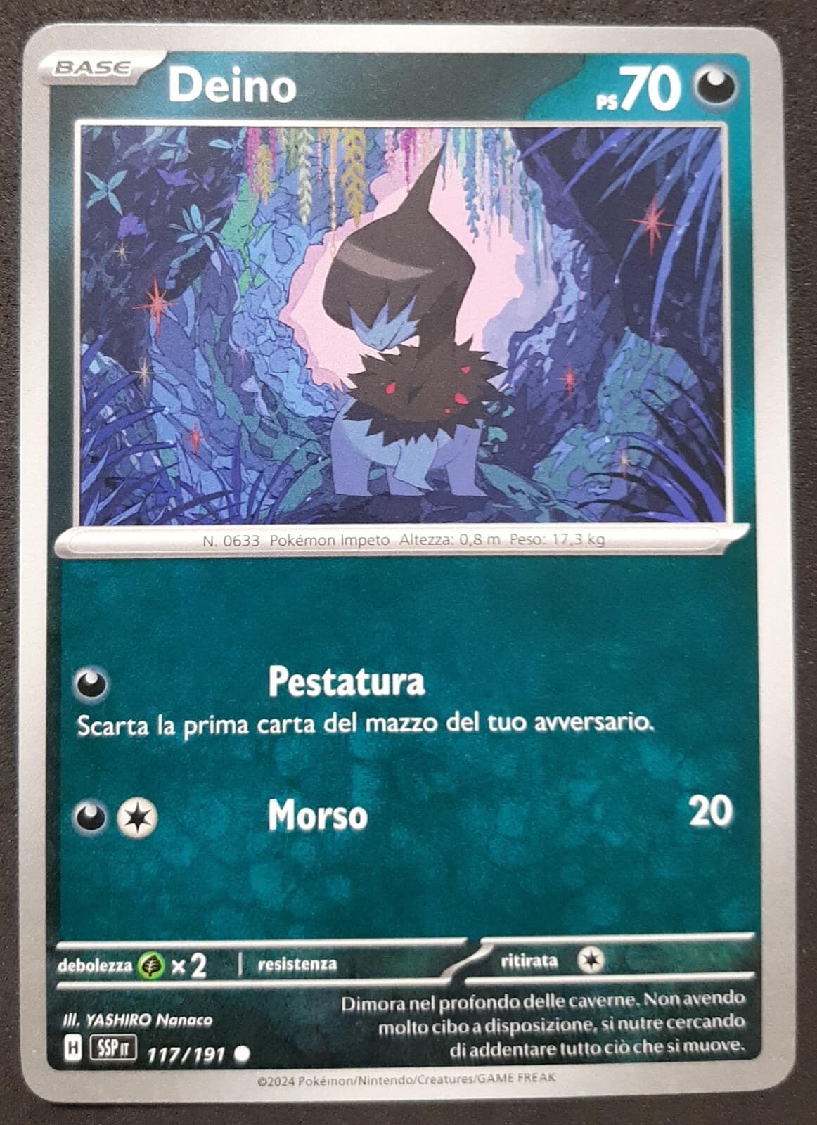 DEINO 117/191  in Italiano POKEMON SSP Scintille Folgoranti