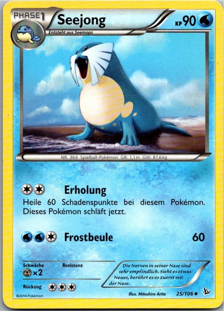 Pokémon Seejong 25/106 Flammenmeer Deutsch