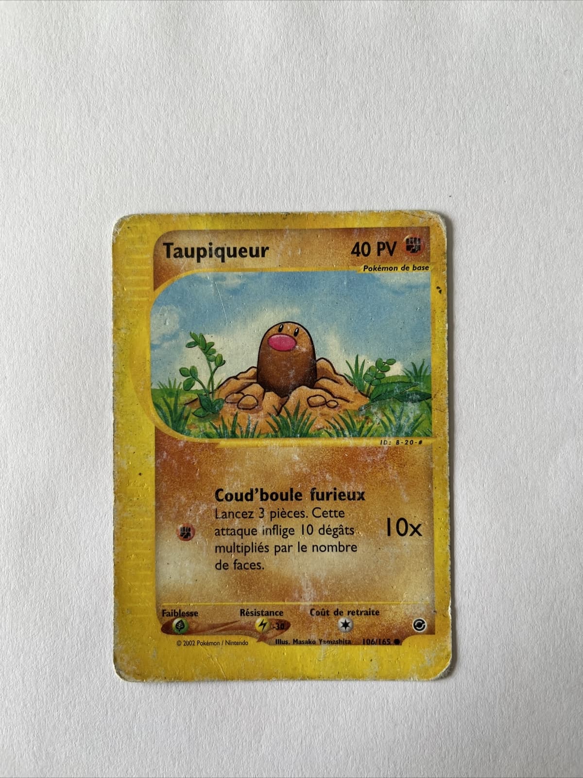 Carte Pokémon Taupiqueur 106/165 SET DE BASE WIZARD EXPEDITION FR