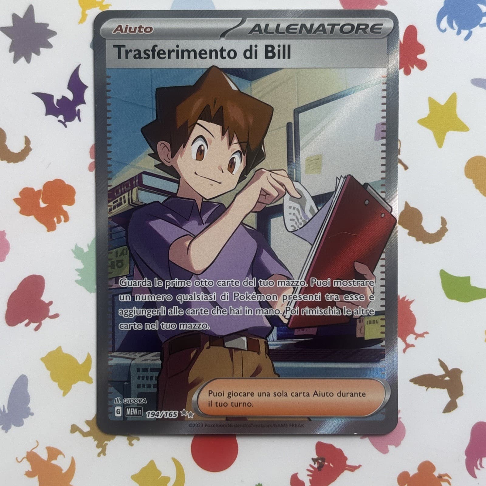 🇮🇹 Pokemon 151 - Trasferimento di Bill Full Art 194/165 ITA NM Pack Fresh