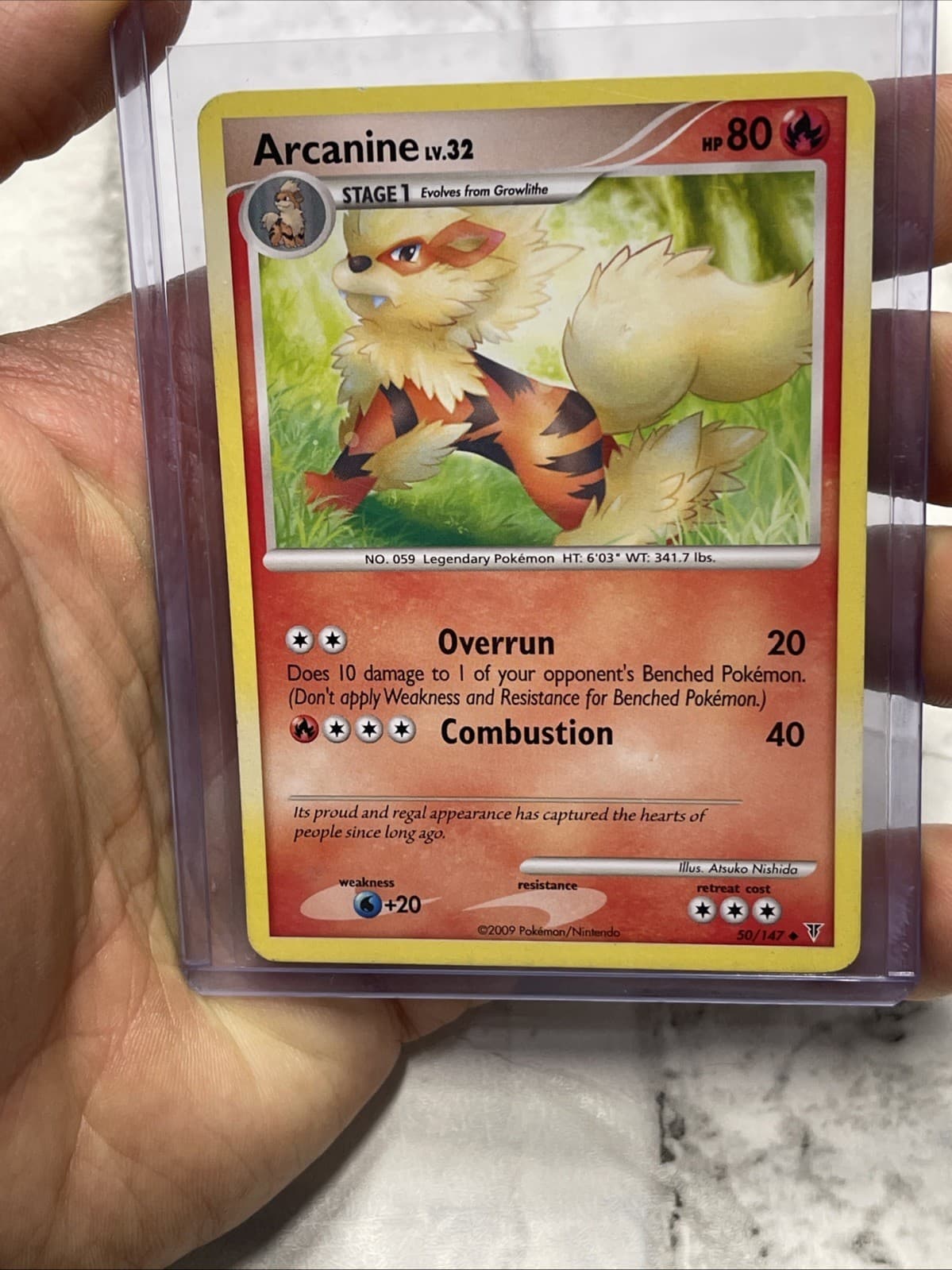 Arcanine Pokemon TCG Supreme Victors Uncommon 50/147 MP+ 2009 Pokémon Nintendo