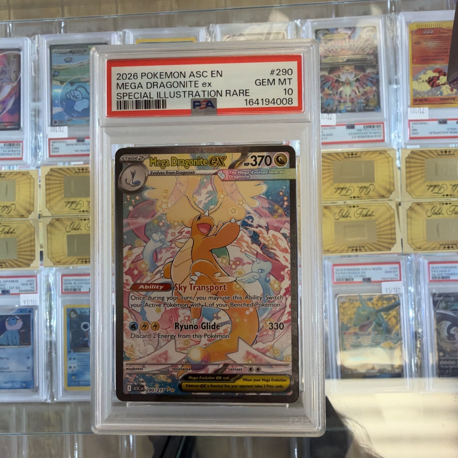 2026 POKEMON ASC EN-ASCENDED HEROES #290 MEGA DRAGONITE EX PSA 10