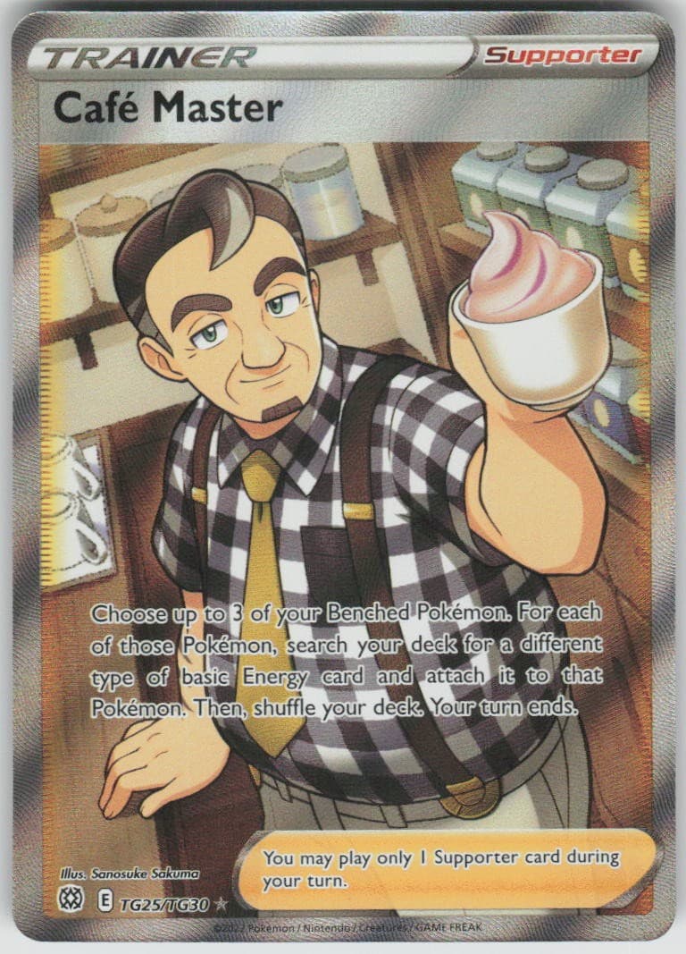 Pokemon Cafe Master TG25/TG30 Brilliant Stars Trainer Gallery Holofoil UR NM