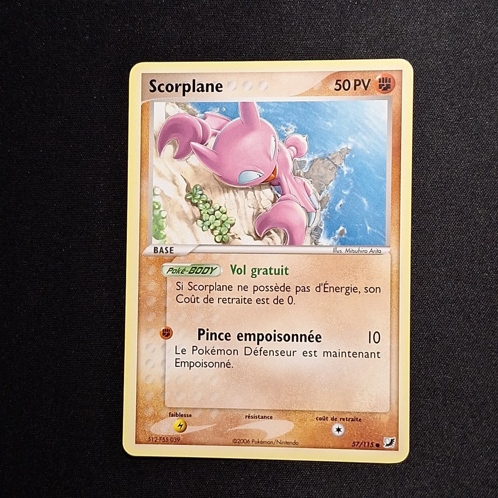 EXC NM Scorplane 57/115 EX Forces Cachées Carte Pokemon FR