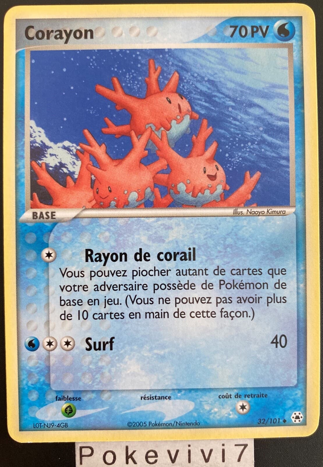 Carte Pokemon CORAYON 32/101 Bloc EX Légendes Oubliées FR