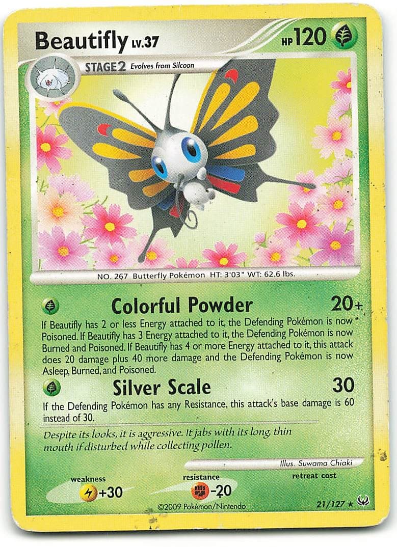 Beautifly 21/127 Rare Platinum Pokemon