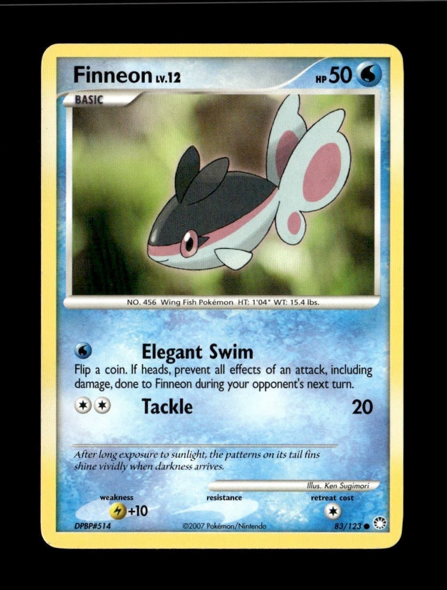 Finneon 83/123 Mysterious Treasures Common Pokemon TCG LP