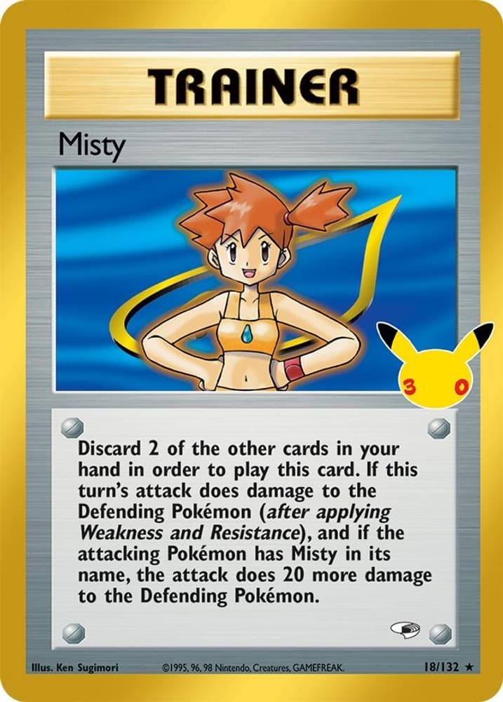 Misty - 18/132 - NM Holofoil ME: 30th Celebration Classic Collection (30C)