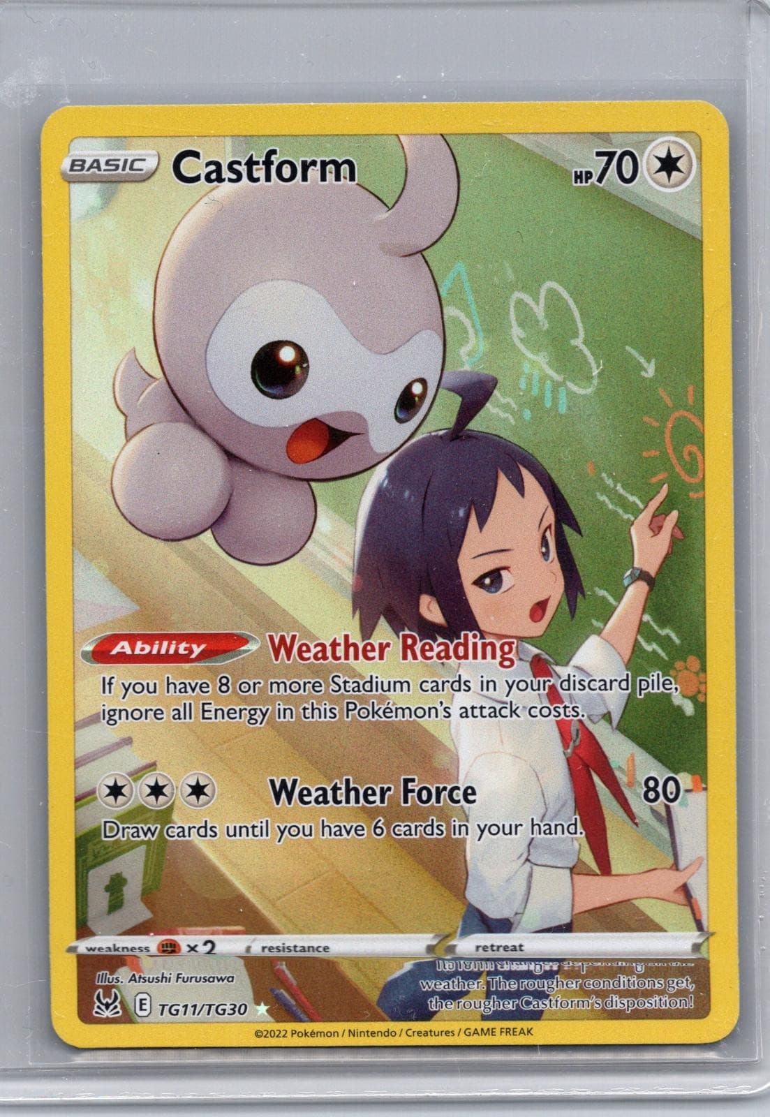 Castform TG11/TG30 Holo Lost Origin Trainer Gallery Pokemon NM