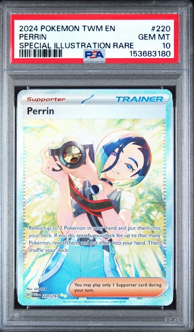 Perrin Twilight Masquerade PSA 10 Pokémon 220/167 SPECIAL ILLUSTRATION RARE