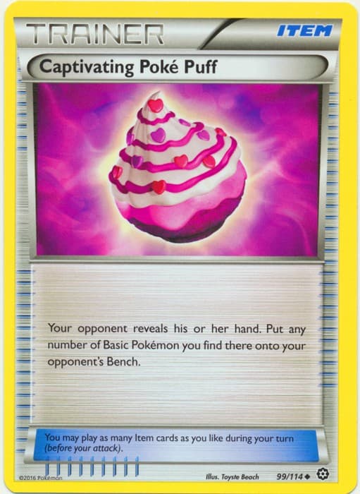 Captivating Poke Puff - 99/114 - Uncommon (Near Mint) Steam Siege - Trainer - It