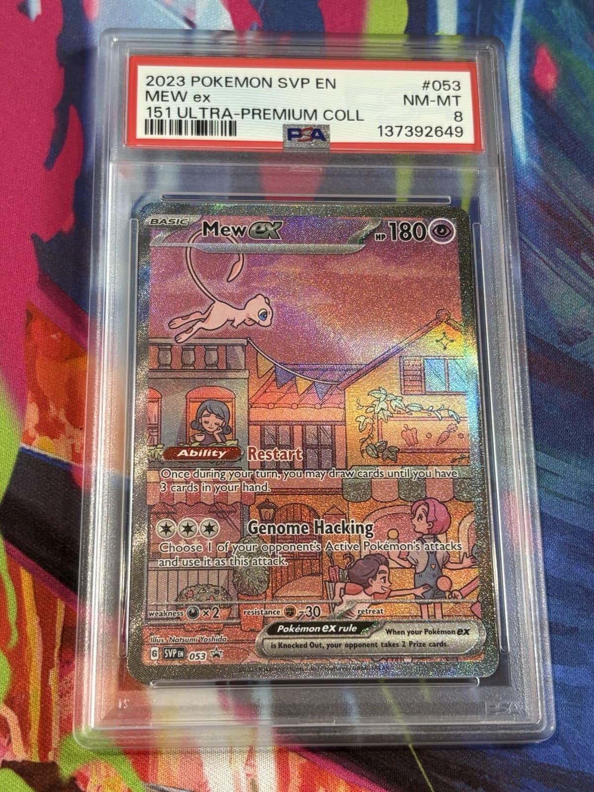 Pokémon Scarlet & Violet Promos #053 Mew ex Holo PSA 8