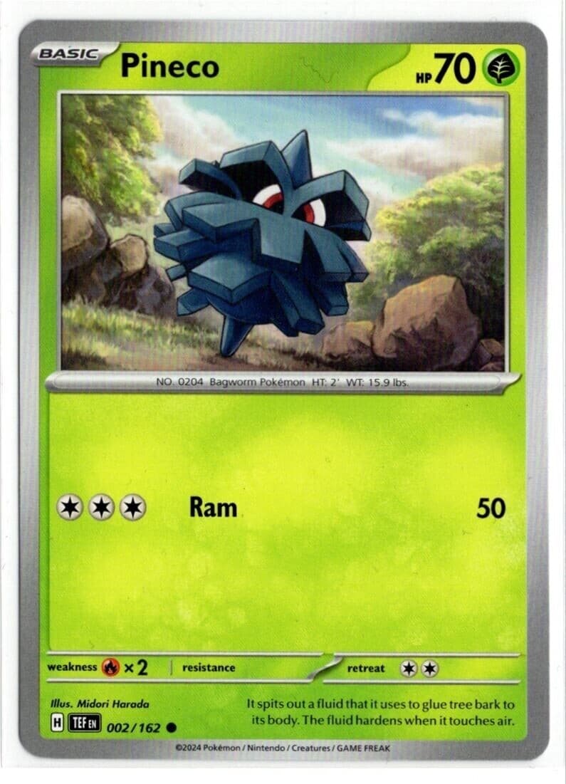 Pokemon - Temporal Forces - 002/162 - Pineco - NM/M