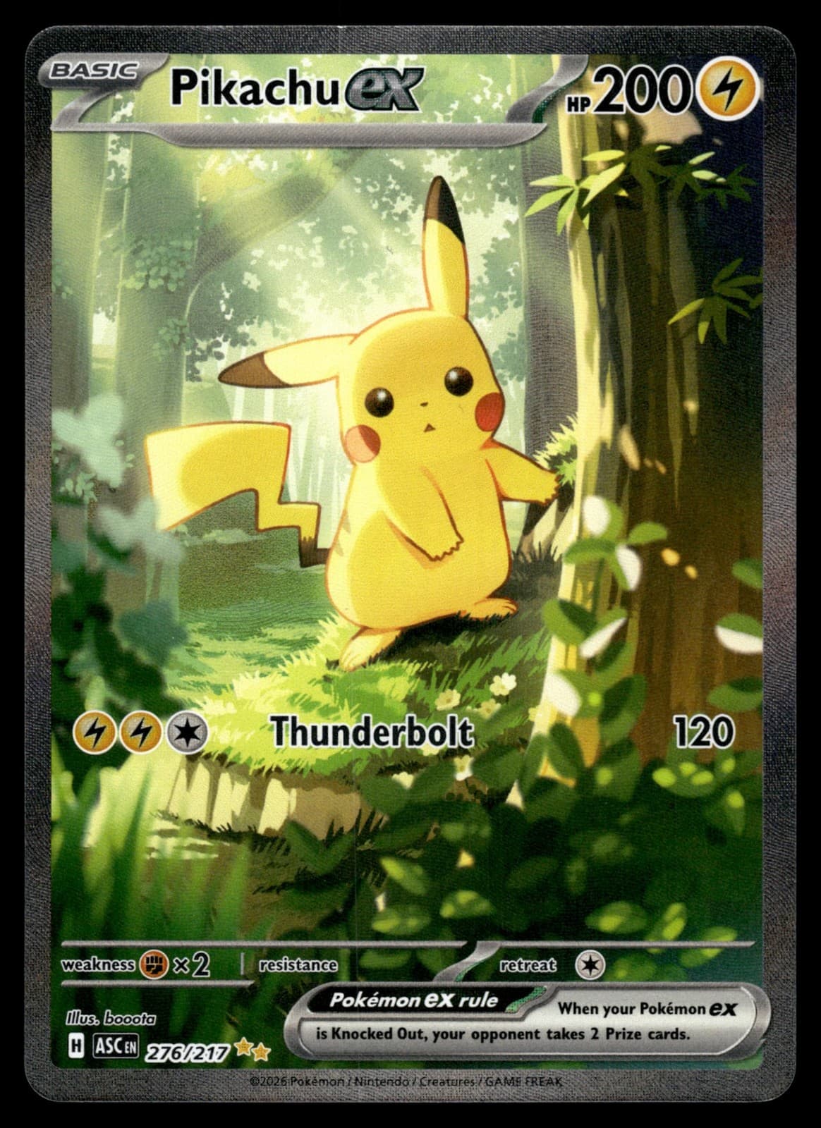 Pikachu ex Holofoil 276/217 ME: Ascended Heroes NM