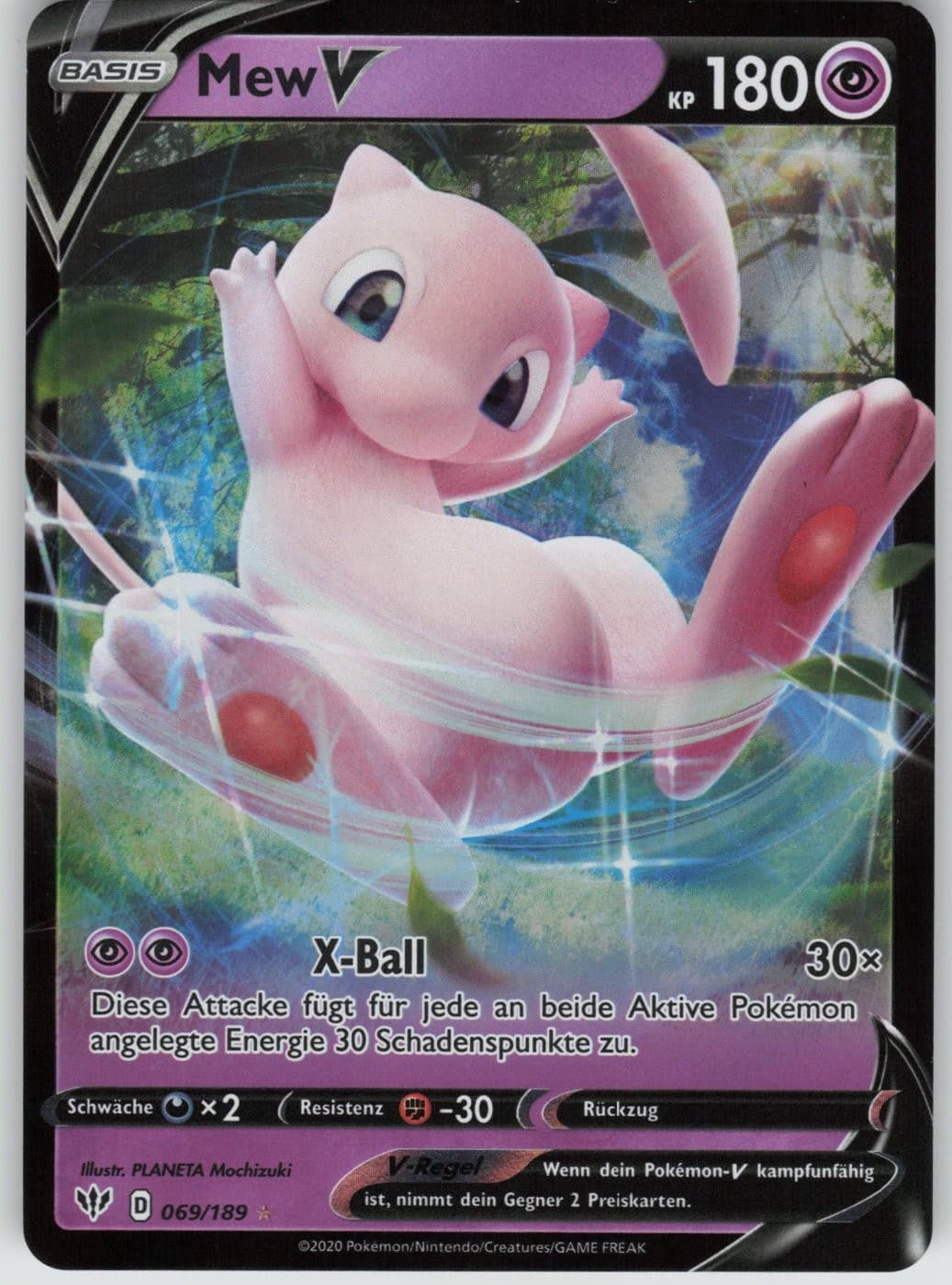 Mew - V - Darkness Ablaze - 69/189 - Pokemon Karte - Deutsch
