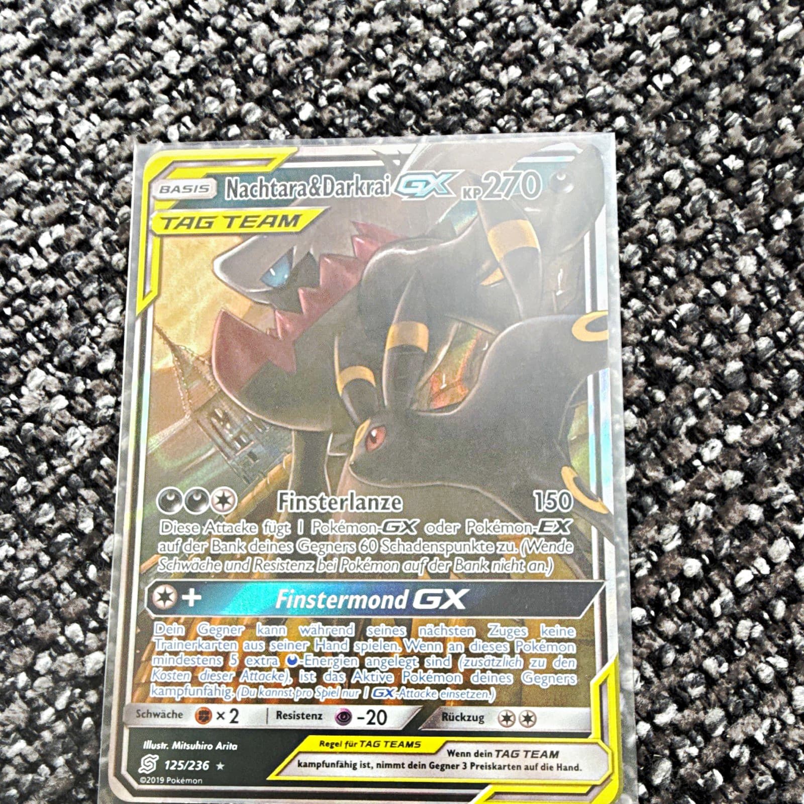 Pokémon TCG Nachtara & Darkrai GX TAG TEAM 125/236 DE Holo Ultra Rare