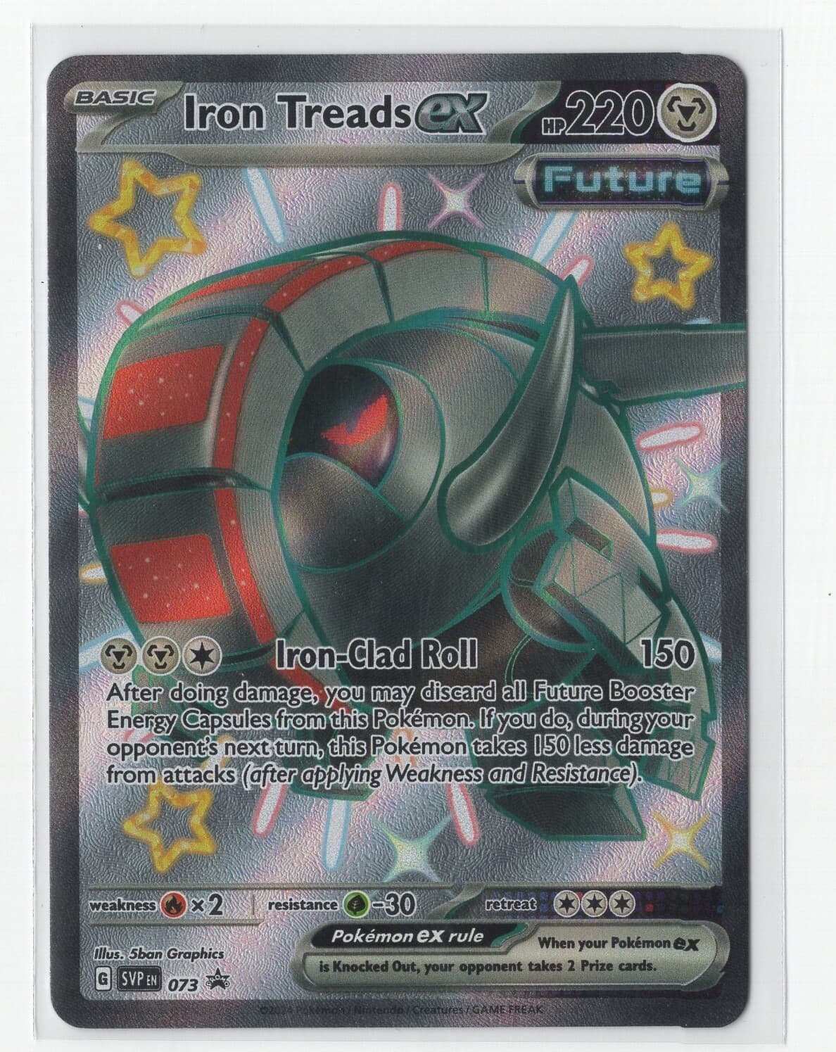 Pokemon Scarlet & Violet Black Star Promo - Iron Treads ex SVP 073