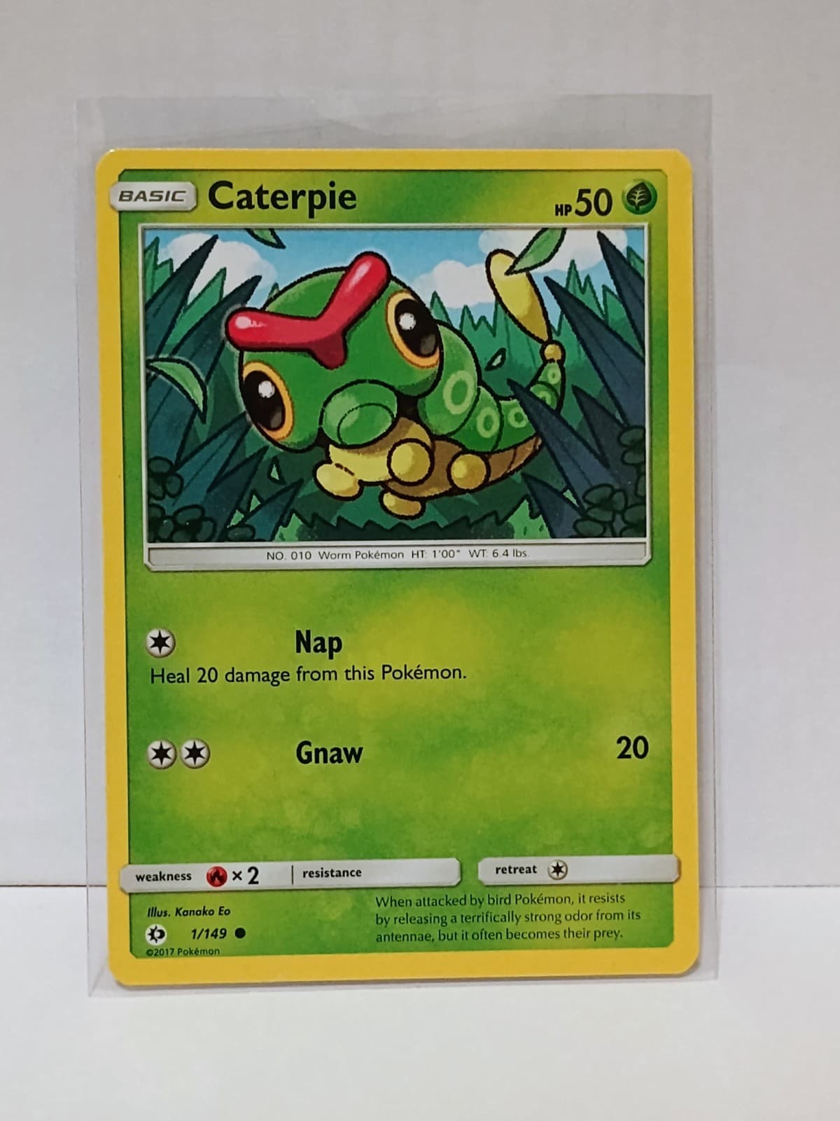 Caterpie 1/149 Sun & Moon Base Set Pokemon TCG Card [ENG]*
