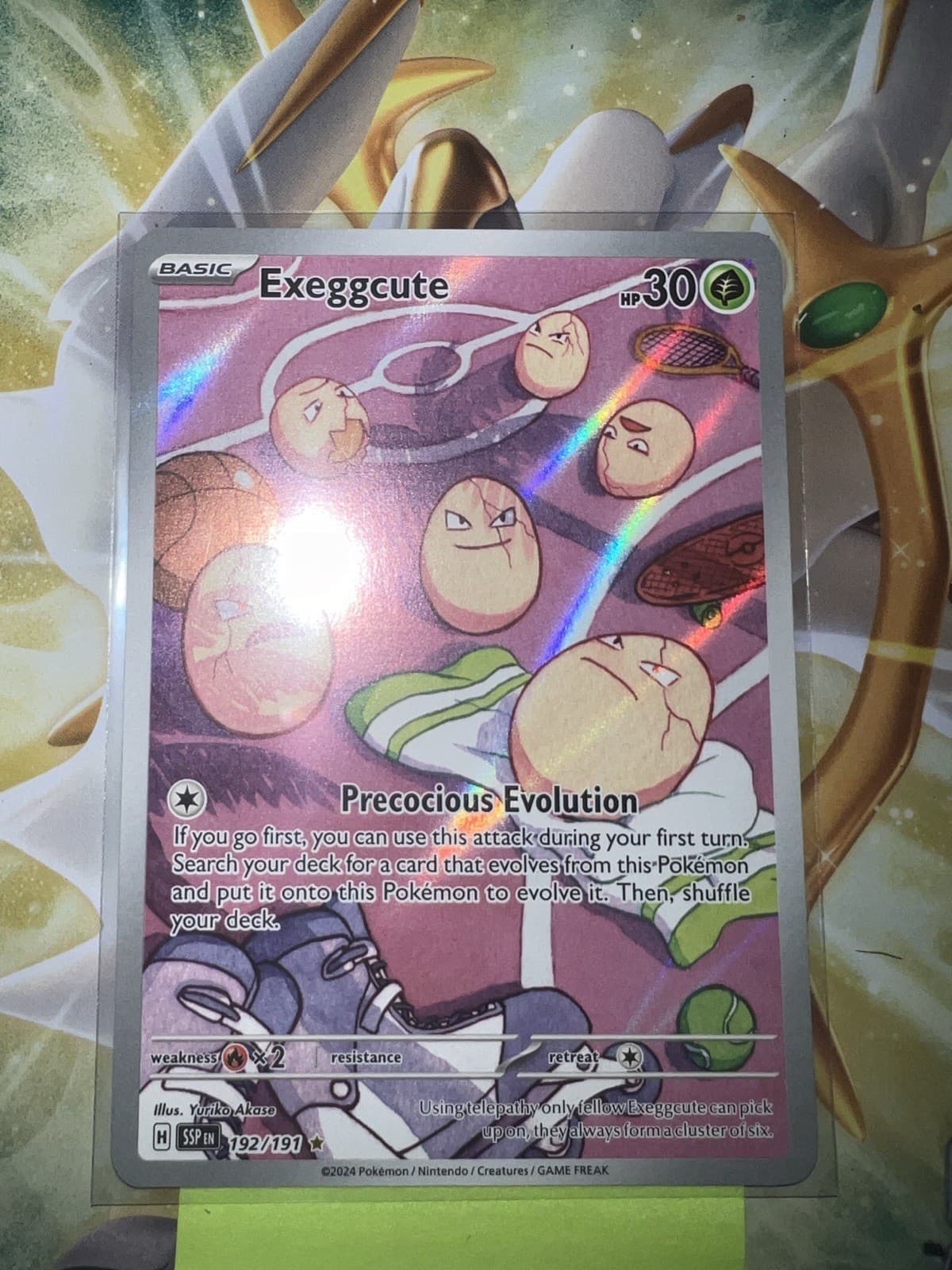 Pokemon TCG Exeggcute 192/191 Surging Sparks IR Full Art Holo