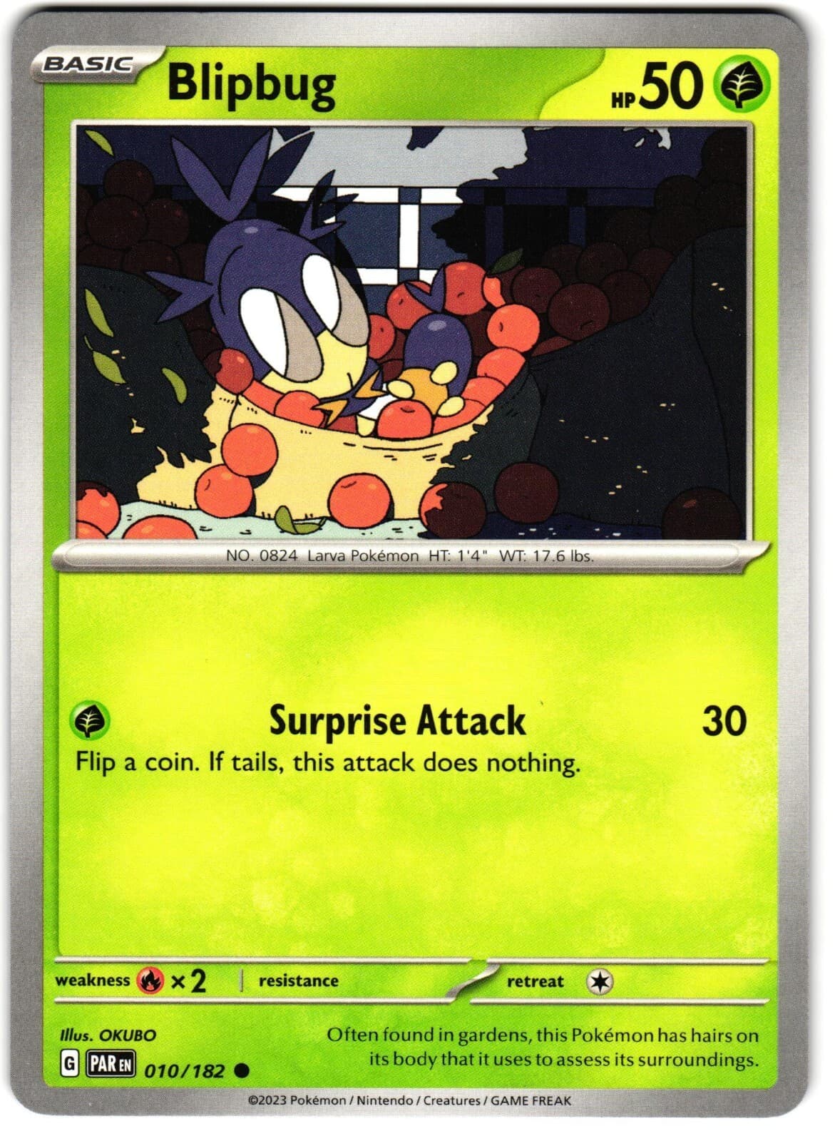 Blipbug 10/182 Pokemon SV: Paradox Rift