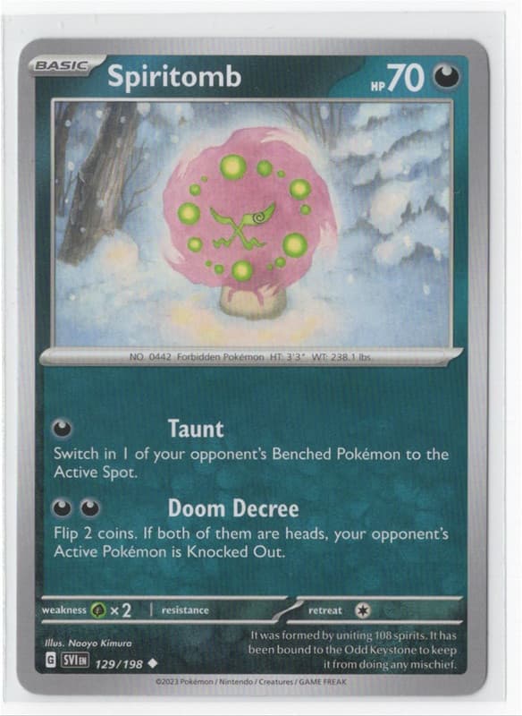 Pokemon Scarlet & Violet 129/198 Spiritomb