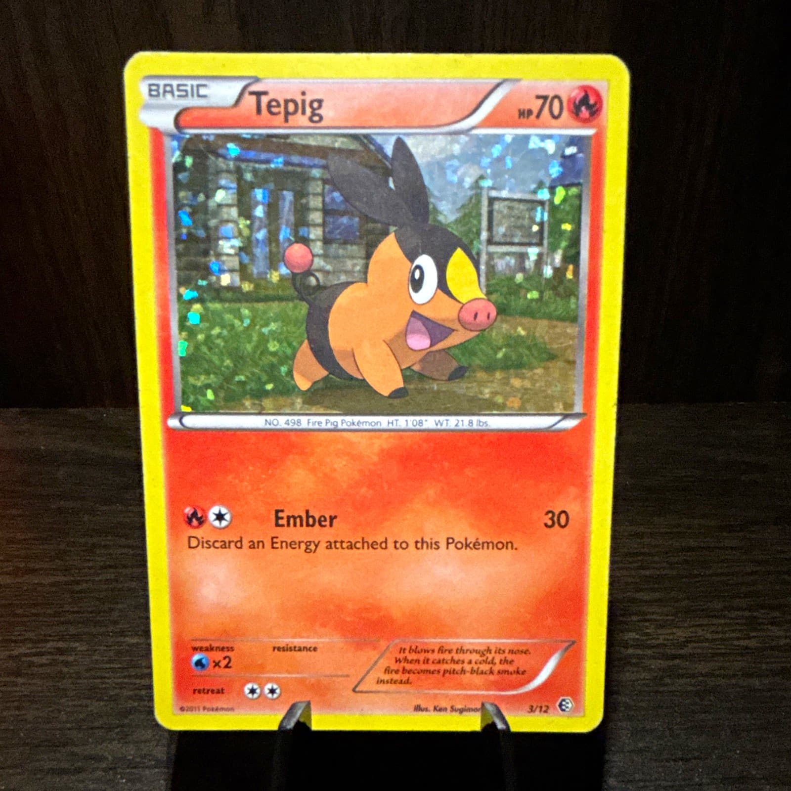 Pokemon TCG Tepig 003/012 McDonald's 2011 Promo Holo English