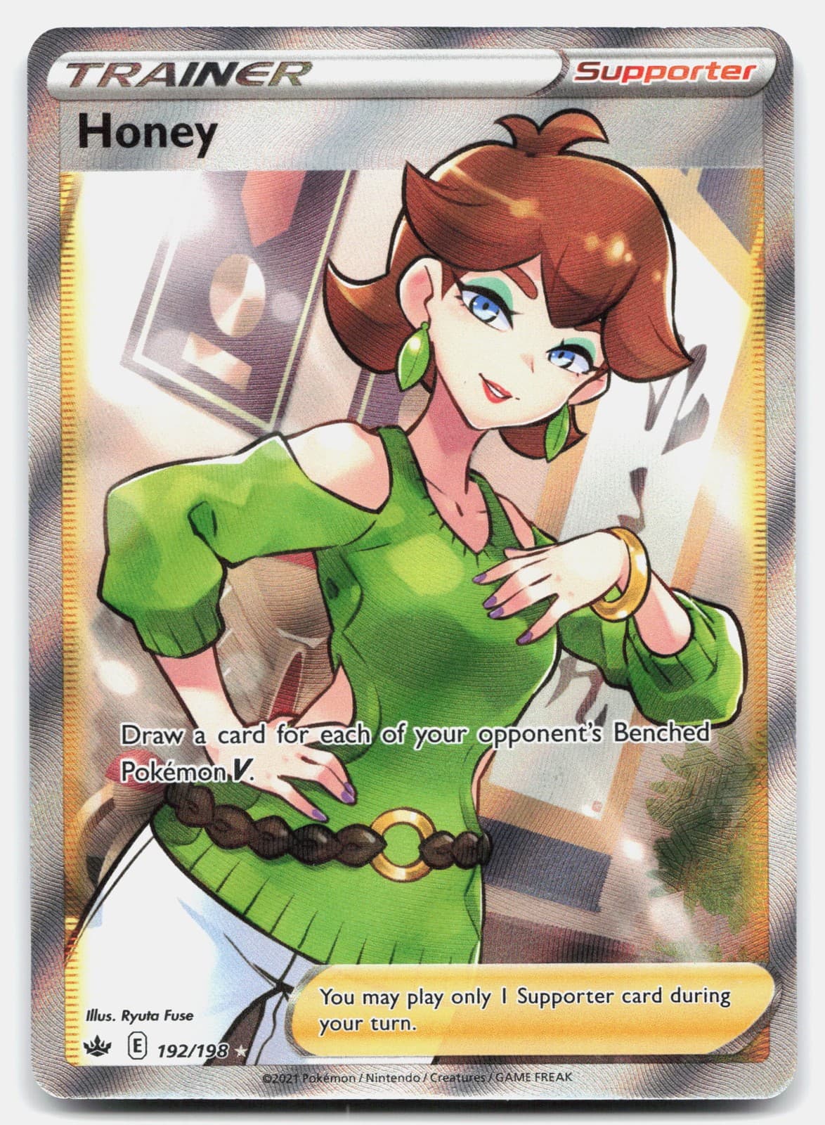 Honey (Full Art) 192/198 SWSH06: Chilling Reign Holofoil NM Pokémon TCG