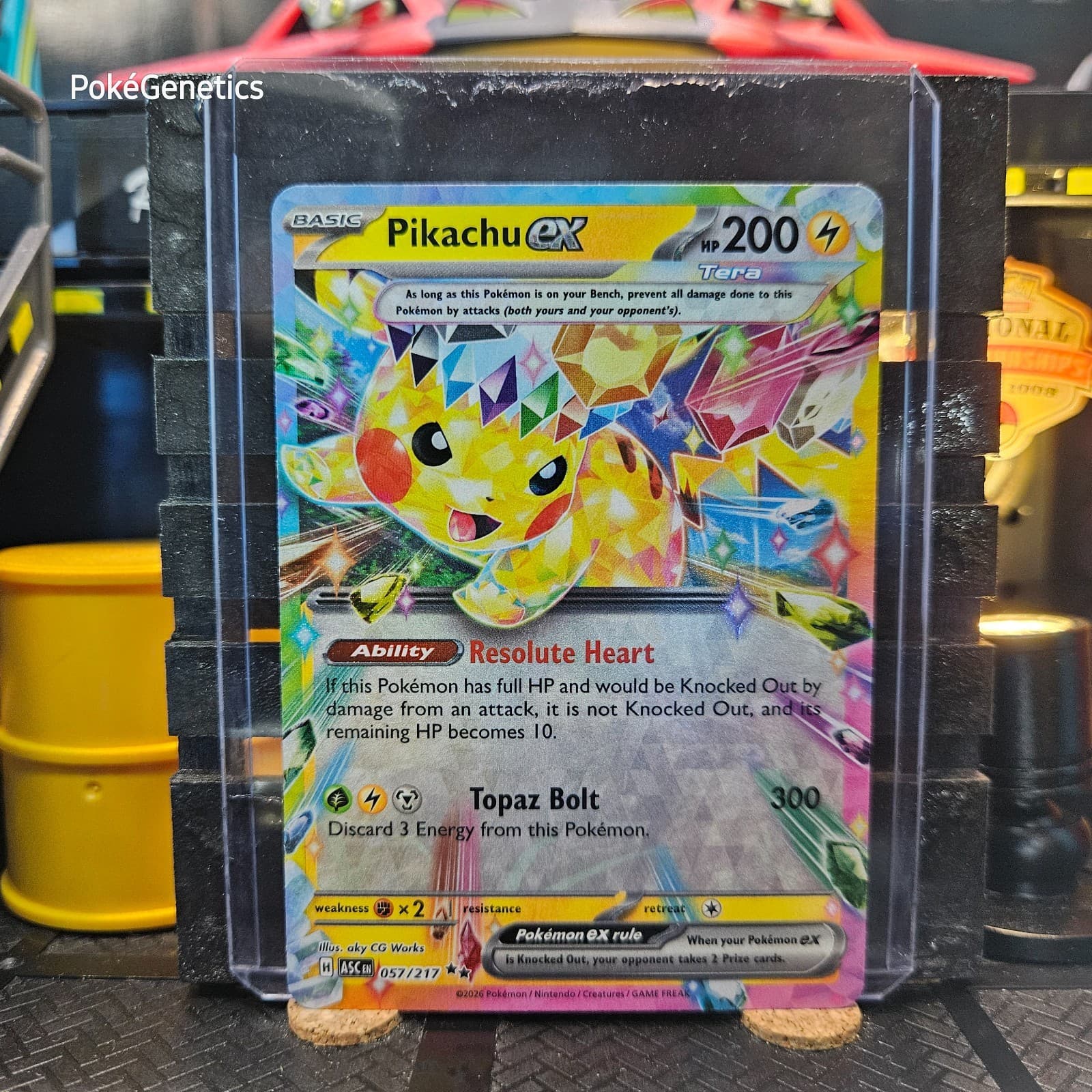 Pikachu ex Ascended Heroes Ultra Rare Pokémon TCG 057/217 Mega Evolution