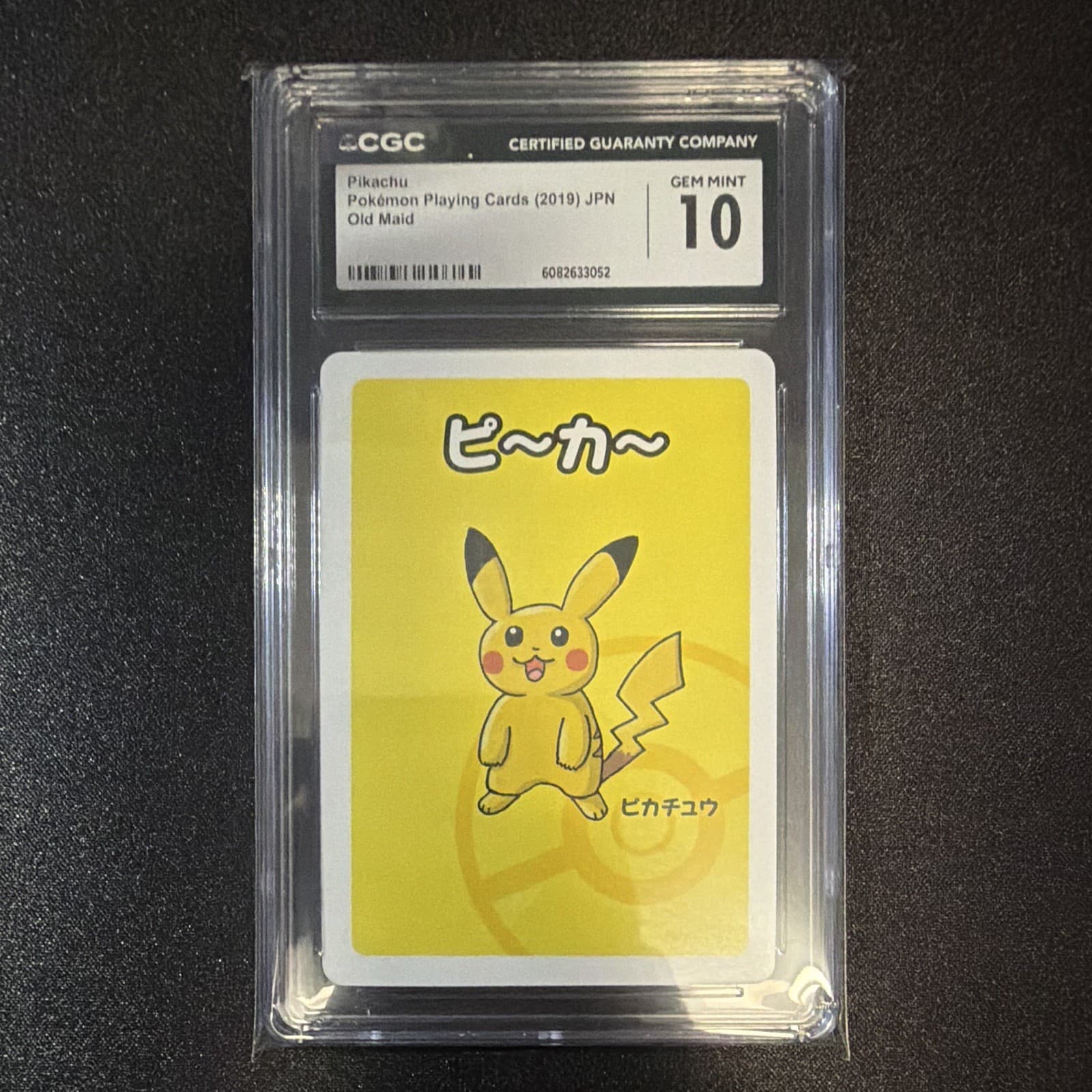 CGC 10 Pikachu Pokemon Playing Cards Old Maid Regular JP 2019 Graded